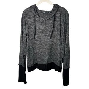 JET John Eshaya Gray & Black Pullover Hoodie Women's M/L